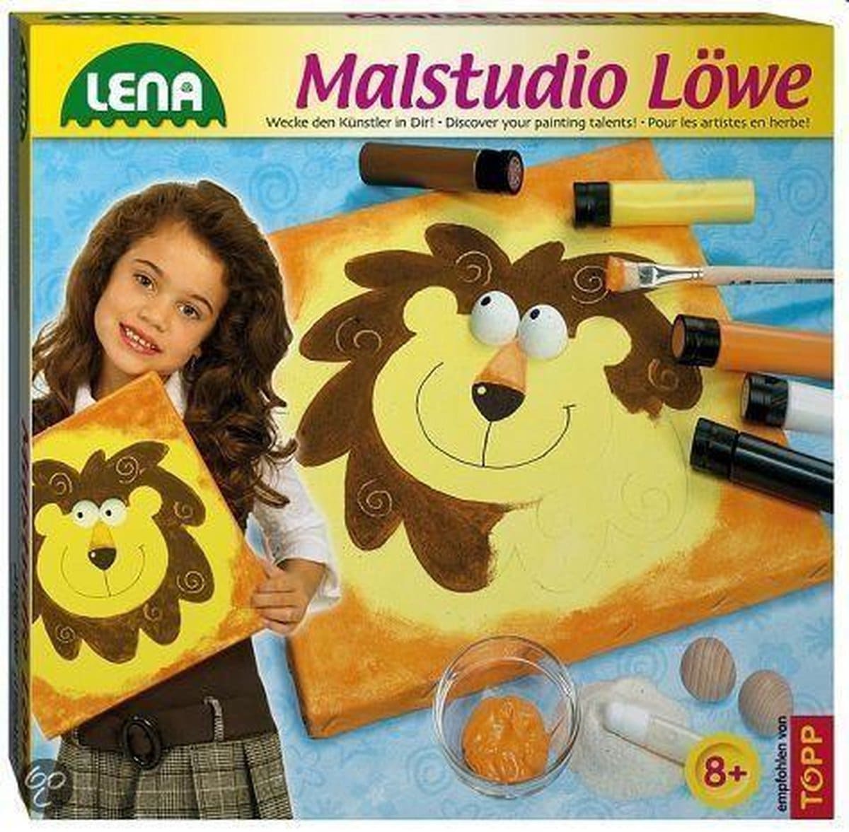 Jonotoys lena maleri studio løve, skab de smukkeste malerier