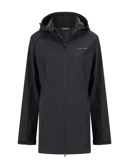 Life Line Wellington Softshell Parka Ladies Black Størrelse XL