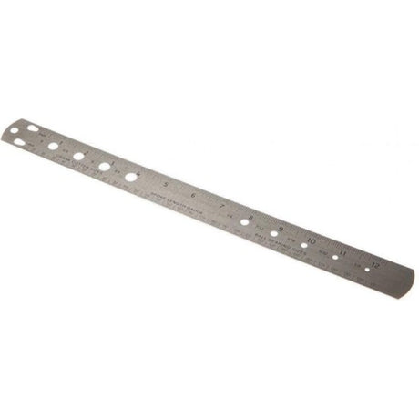 Icetoolz lineal og målestok 31cm til eger, rustfrit stål