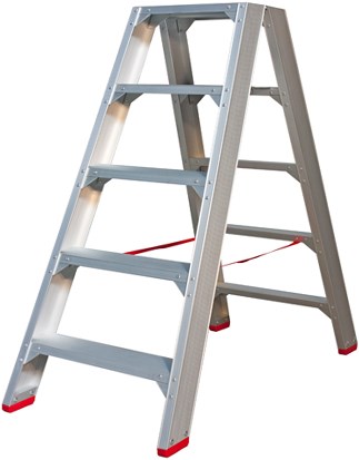 Lille jumbo industritrappe superpro - 2x5 trin med beslag - 4741000205
