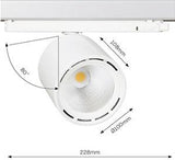 Enzo Lival LED sporspot 3-faset 34W 4000K hvid 30gr Lival cafeteria - 5050614
