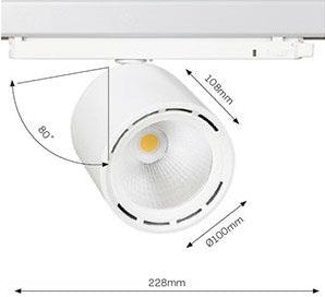 Enzo Lival LED sporspot 3-faset 34W 4000K sort 30gr Lival cafeteria - 5050616