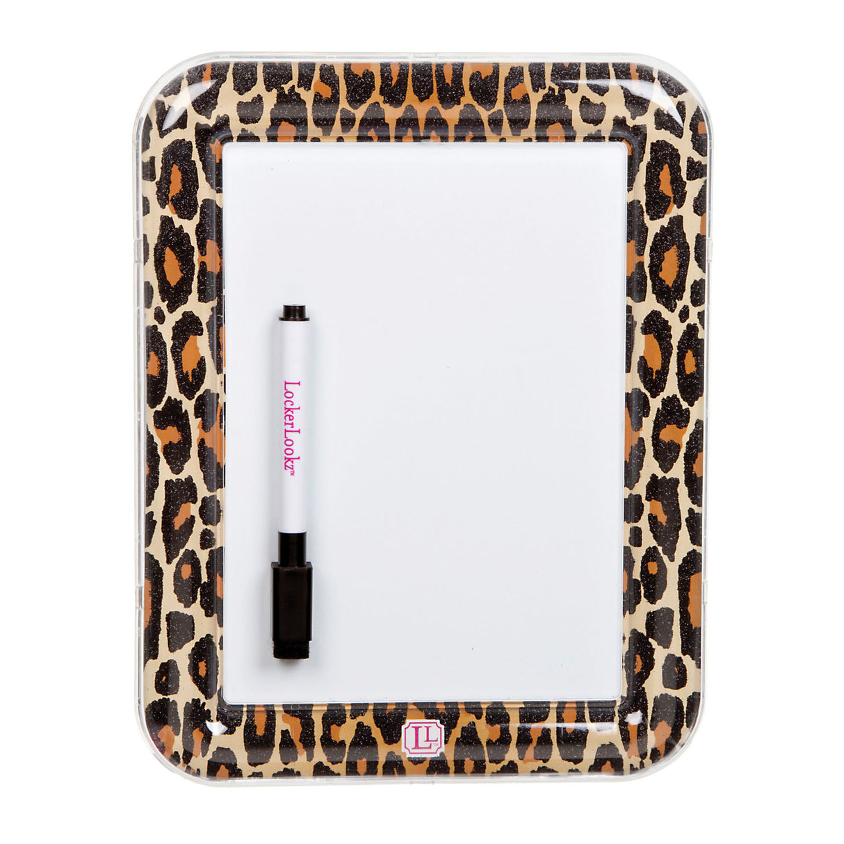 Darice • lockerlookz whiteboard leopardprint