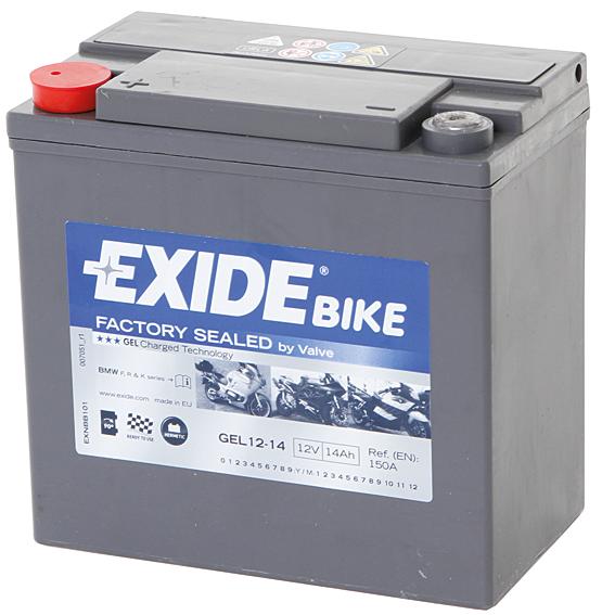 Exide batteri g12-14 gel din 51214