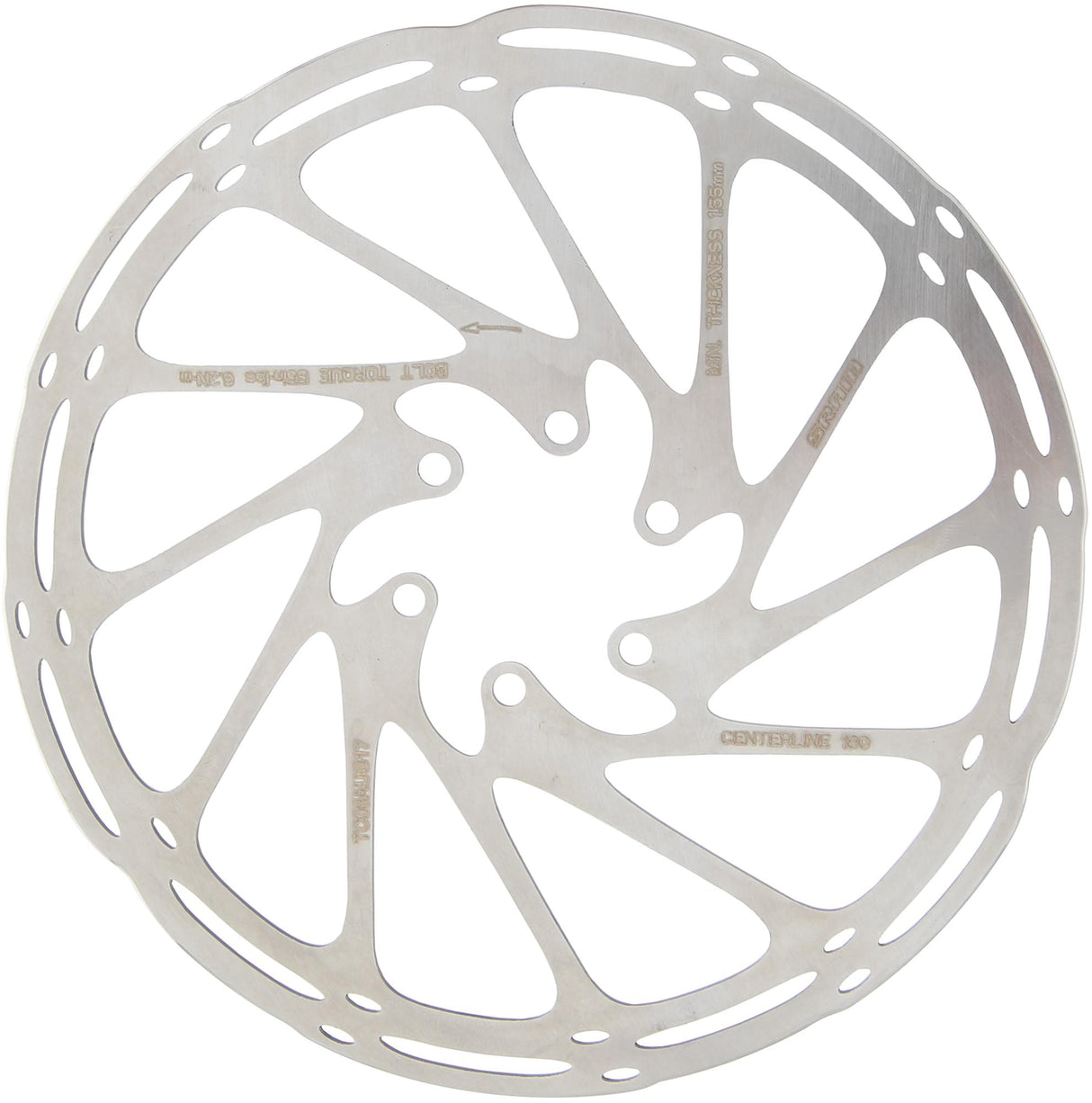 Sram rotor ceterline stain.stål,afrundet,180mm