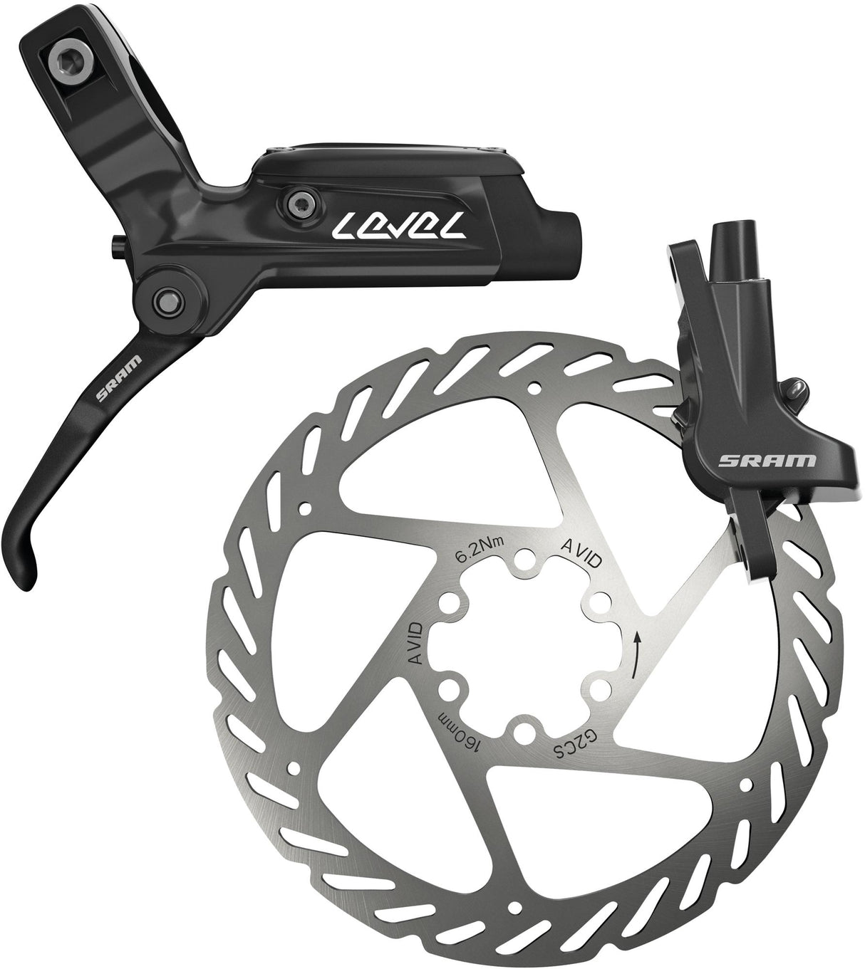 Sram skivebremse niveau fr. 950mm venstre sort