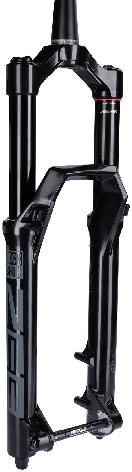 Rockshox susp.gaffel rs zeb sel.rc 27.5 180mm sort