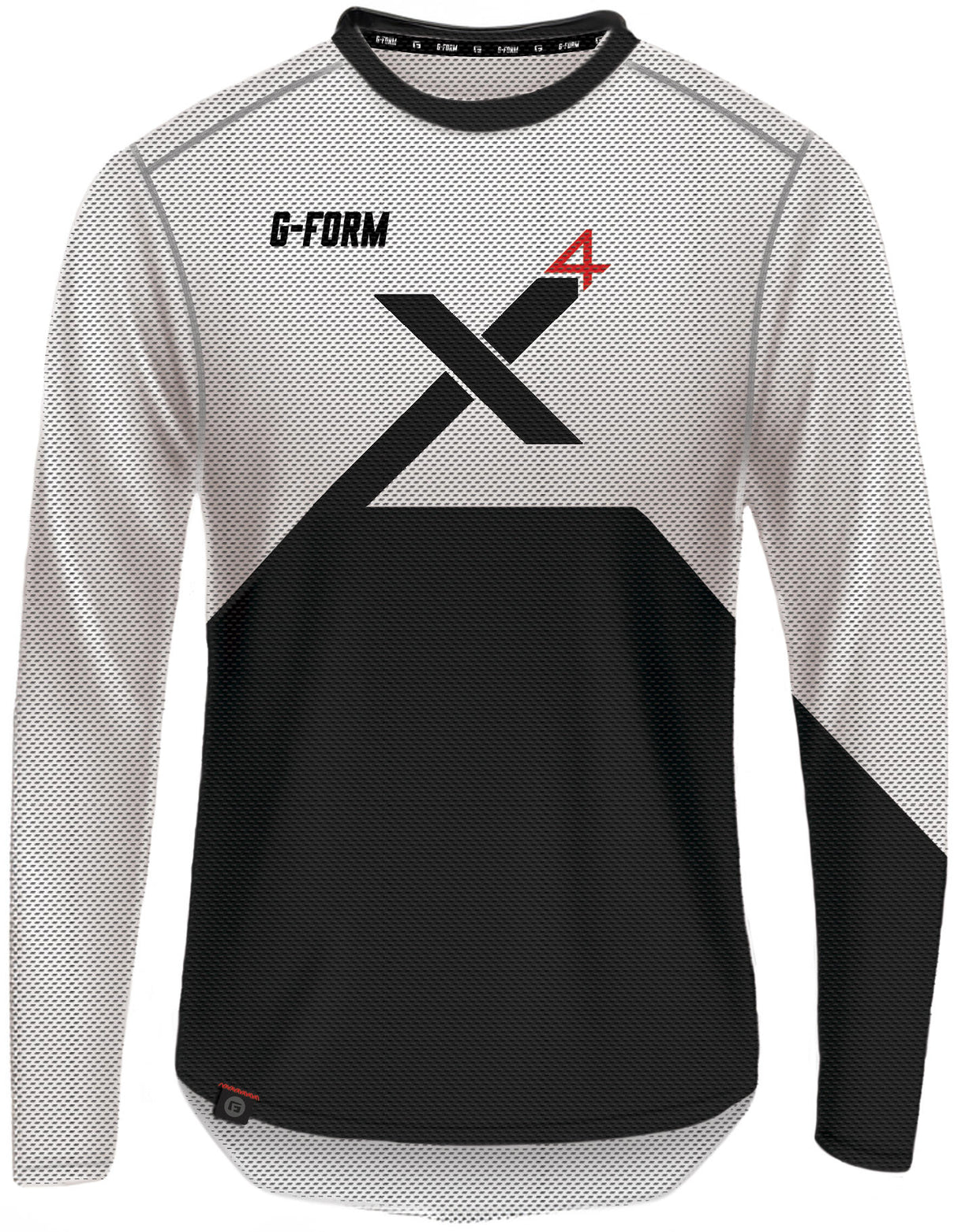 G-form langærmet skjorte pro x-4 str. l hvid bl.