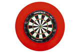 Longfield Darts Tournament Dartboard med tilbehør rød 8-delt