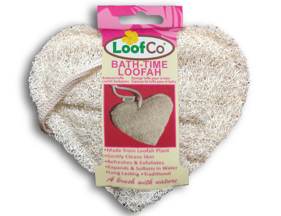 Loofco bruser og badesvamp loofah - hjerte