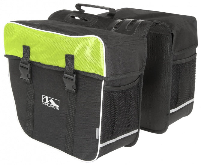 M-Wave dobbelt cykelpose Amsterdam 30L Green