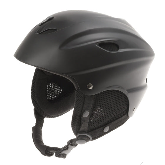 M-Wave Ski Helmet Unisex Matt Black Størrelse 55 58 cm