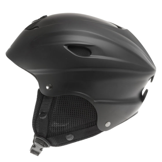 M-Wave Ski Helmet Unisex Matt Black Størrelse 55 58 cm