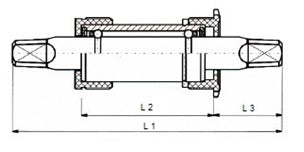 M-bølgebund bras thompson 148 15,8 mm