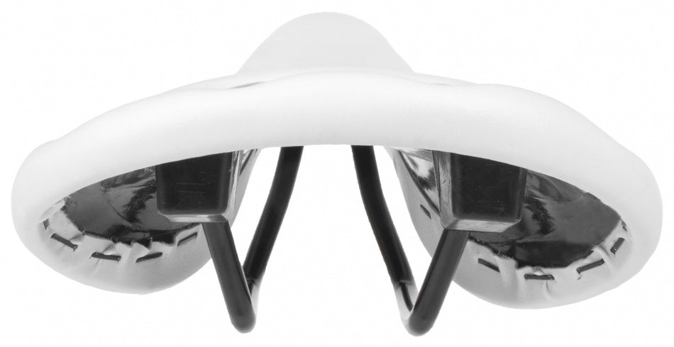 M-Wave Rivet Race Saddle Unisex Imitation Leather White