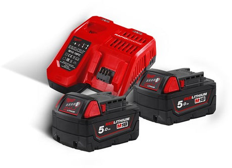 Milwaukee m18 nrg-502 18v li-ion batteri startsæt