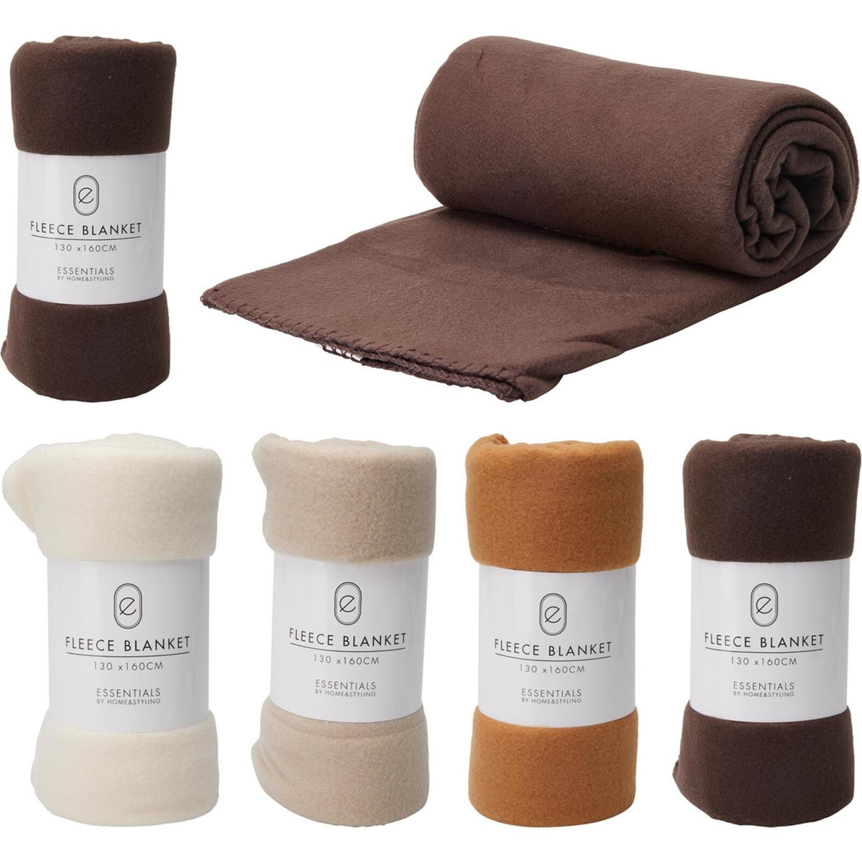 Boligstyling levende tæppe fleece 130x160cm