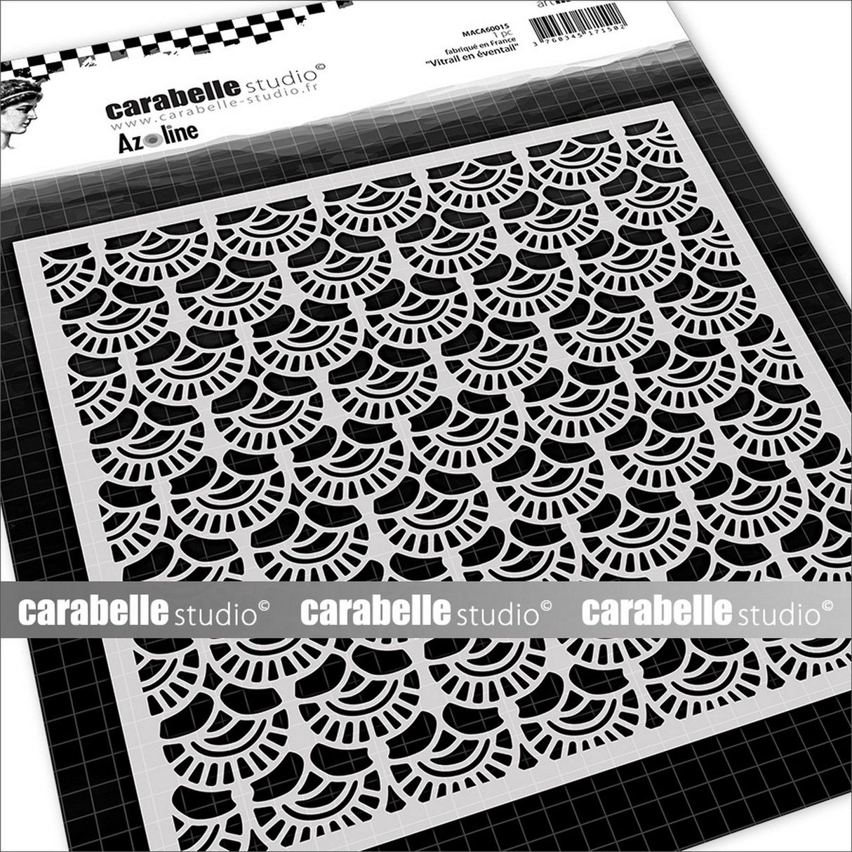 Carabelle studio • maske firkantet 6'' vitrail og eventtail
