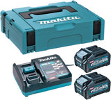 Makita batteri startsæt xgt dc40ra 2xbl4040 - 191j97-1