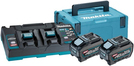 Makita batteri startsæt xgt dc40rb 2xbl4050f