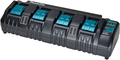 Makita DC18SF oplader med 4 porte, der oplader 2 batterier samtidigt - 196426-3