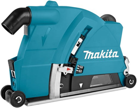 Makita støvfri slibning i beton med denne 230 mm dykstøvudsugningshætte - 198440-5