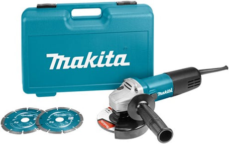 Makita 9558hnrgk2 vinkelsliber | 125mm 840w | + 2 diamantskiver - 9558hnrgk2