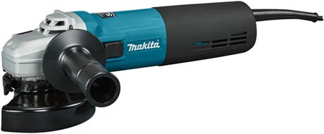 Makita 9565cr | 230v vinkelsliber | 125 mm | i æske | med låseafbryder | skærm og sidehåndtag - 9565cr