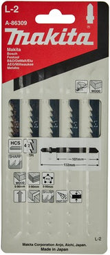 Makita tilbehør stiksavklinge l2 - t344d | 5 stk - a-86309