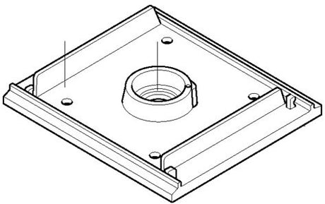 Makita tilbehør 151232-3 | slibepudesæt | makita bo4510 + bo4540 | bundplade + filtsål - 151232-3