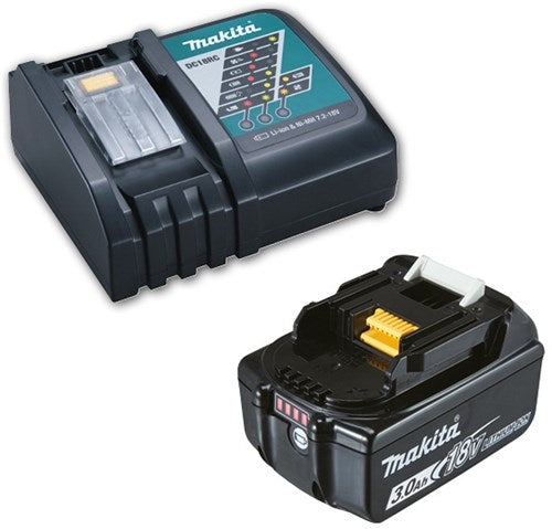 Makita tilbehør 18 v startsæt 3.0ah bl1830b + oplader dc18rc | 18v (1x 3,0ah batteri + oplader) - 191a24-4