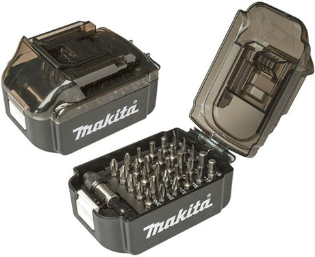 Makita tilbehør 31-delt bit sæt i Makita batteriformet boks b-68317 (e-03084) (e-00016) - b-68317