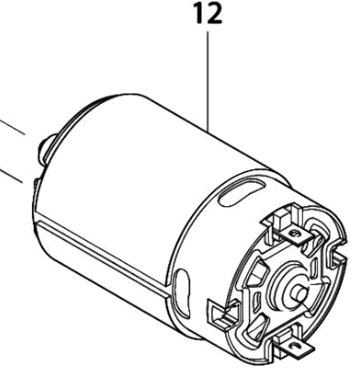 Makita tilbehør 629817-8 | del | motor 12,0v | 6270d - 629817-8