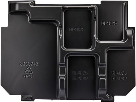 Makita tilbehør 835g74-2 | kuffertindsats indlæg startsæt batterioplader xgt mbox1, dc40ra, bl4025 - 835g74-2