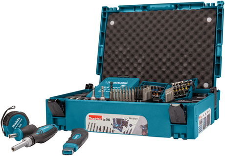 Makita tilbehør b-53154 | bore- og skruetrækker bit sæt | 98 styk - b-53154