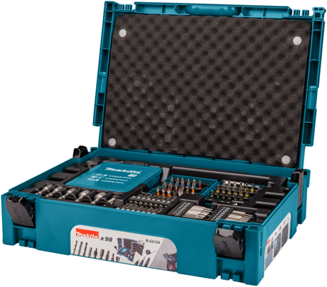 Makita tilbehør b-53154 | bore- og skruetrækker bit sæt | 98 styk - b-53154