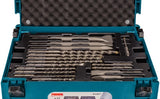Makita tilbehør b-53877 | bore- og mejselsæt sds-plus | 17 dele | i mbox1 - b-53877