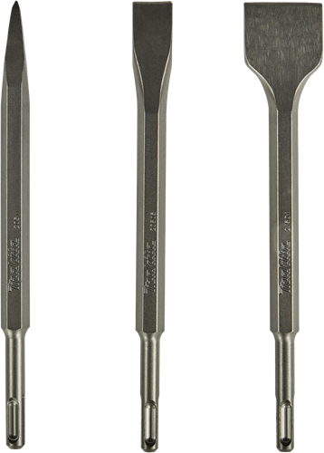 Makita tilbehør mejselsæt 3-delt - d-71314 - d-71314