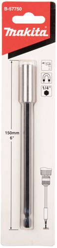 Makita tilbehør bitholder magnetisk 1 4 x150 mm - b-57750 - b-57750