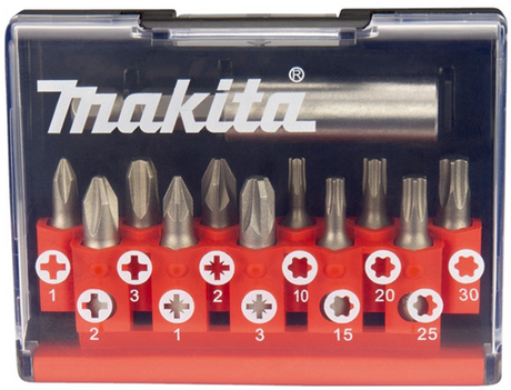 Makita tilbehør bitsæt | 12-delt - d-31083