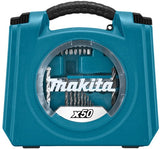 Makita tilbehør Makita D-42014 bore- og skruebitssæt 50 dele i kuffert