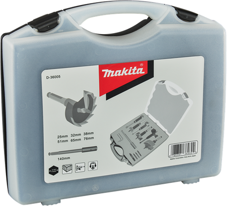 Makita tilbehør cylinderhovedboresæt 7-delt - d-36005 d-36005
