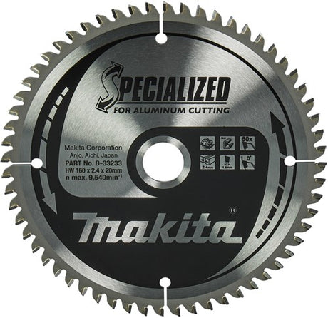 Makita tilbehør rundsavklinge | aluminium | 160x20x2,4 60t 0g - b-33233