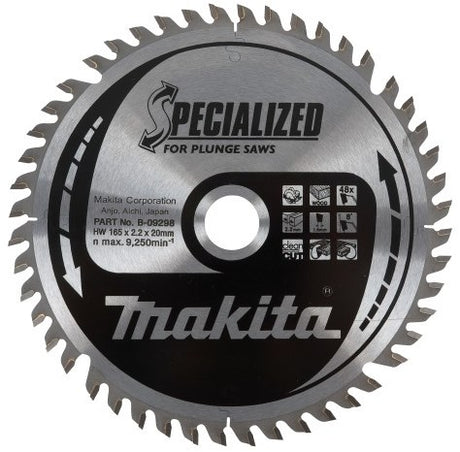 Makita tilbehør rundsavsklinge træ 165x20x2,2 28t 23g - b-09282