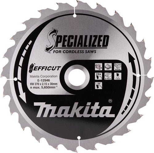 Makita tilbehør rundsavklinge træ 270x30 ff-snit - e-12946