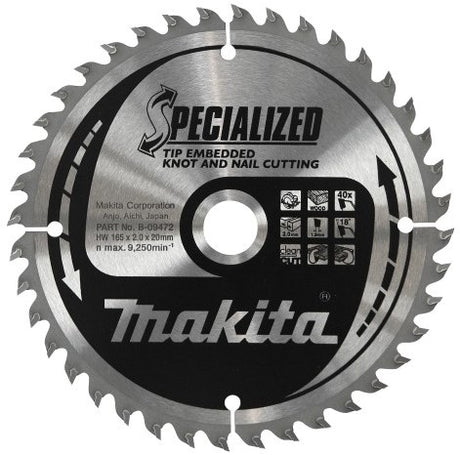 Makita tilbehør rundsavsklinge type 190x30x2.0 24t 23g - b-09422