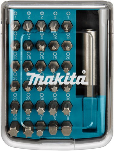 Makita tilbehør d-34936 | skruetrækker bit sæt | 31 dele - d-34936
