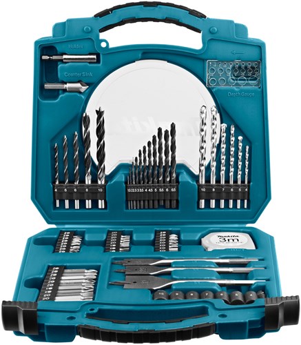 Makita tilbehør d-47145 bore- og skruetrækker bit sæt | 71 styk - d-47145
