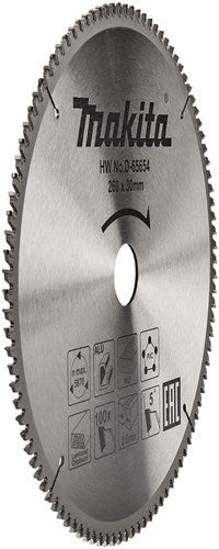 Makita tilbehør d-65654 krydssavklinge | forskellige materialer | 260x30x2,6 | 100t | 5g - d-65654
