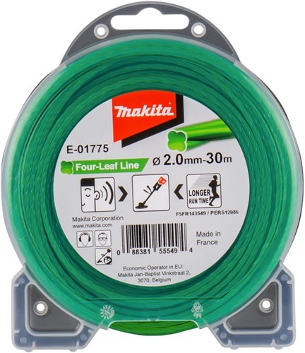 Makita tilbehør Makita e-01775 klippelinje 2,0x30m grøn